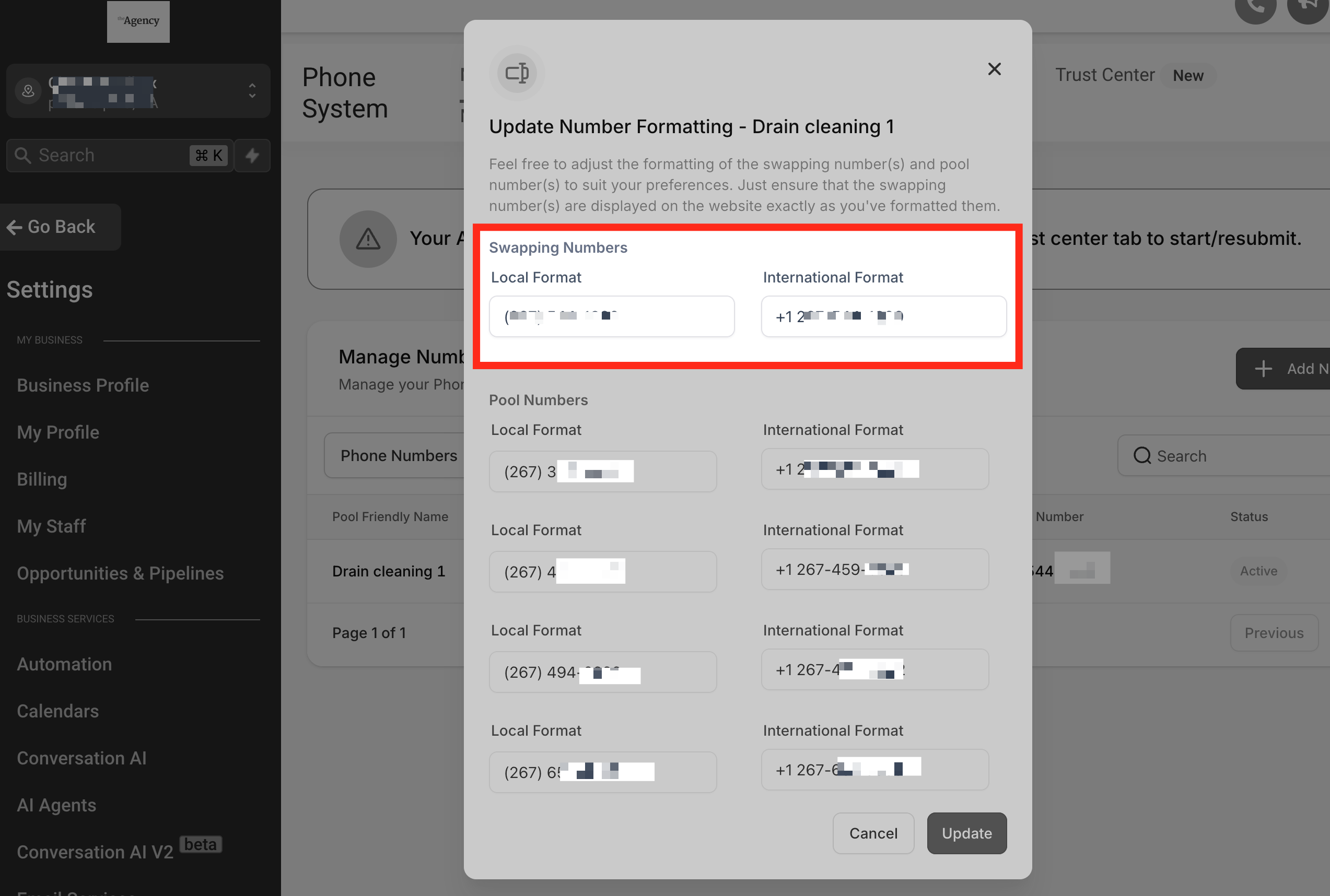 Copy swapping number