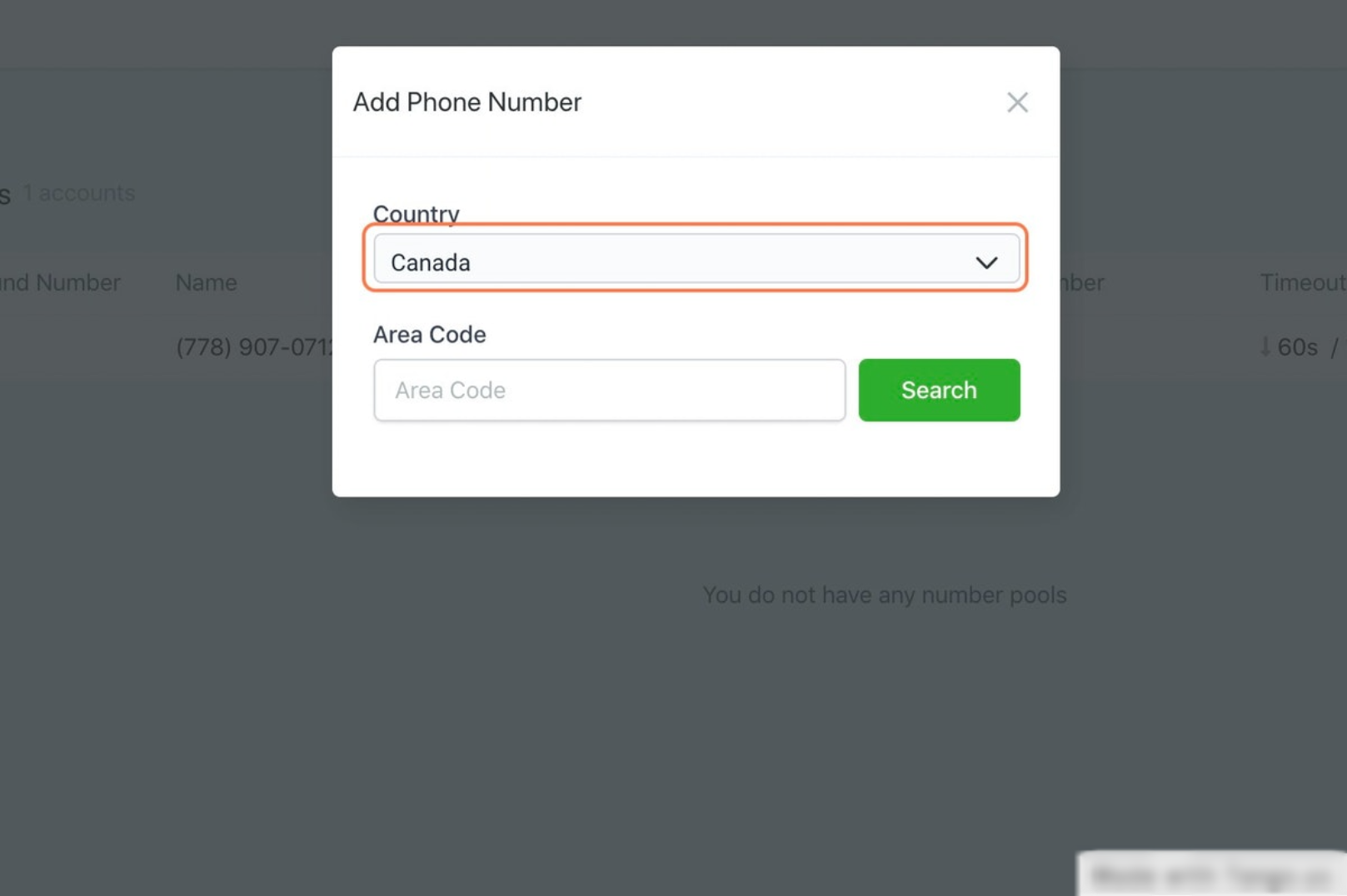 Click on Canada